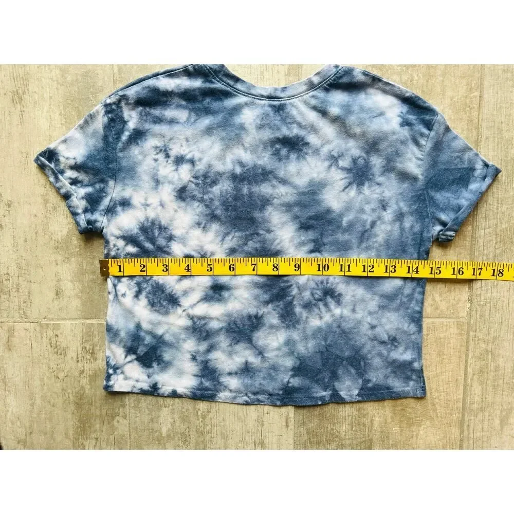 JUSTICE Girls Youth Tie Dye Crop Top T-Shirt Tee BELIEVE IN YOUR FUTURE SELF 6